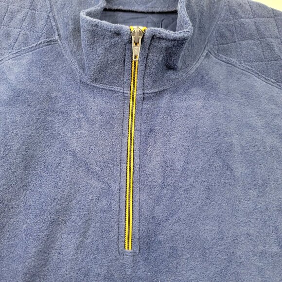Life Is Good Mens Dark Blue XXL Quarter-Zip Microfleece Pullover Classic Fit New - Picture 6 of 11